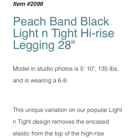 Zyia Active Black Leggings SZ 6-8 (these are for taller people, 28” length) - Picture 6 of 9